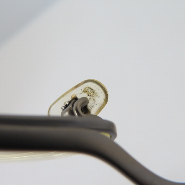 実際に弊社で買取させて頂いた999.9/フォーナインズ メタル ハーフリム アイウェア/メガネフレーム S-207T 度入り の画像 9枚目