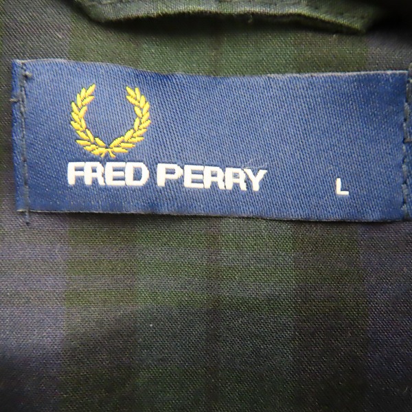 実際に弊社で買取させて頂いたFRED PERRY/フレッドペリー ハリントンシャツ F2549/Lの画像 2枚目