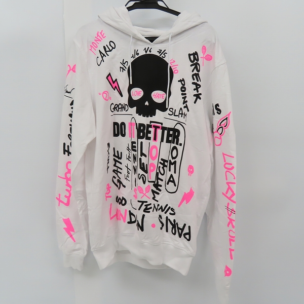 実際に弊社で買取させて頂いたHYDROGEN TENNIS/ハイドロゲン プルオーバーフーディー ホワイト/M