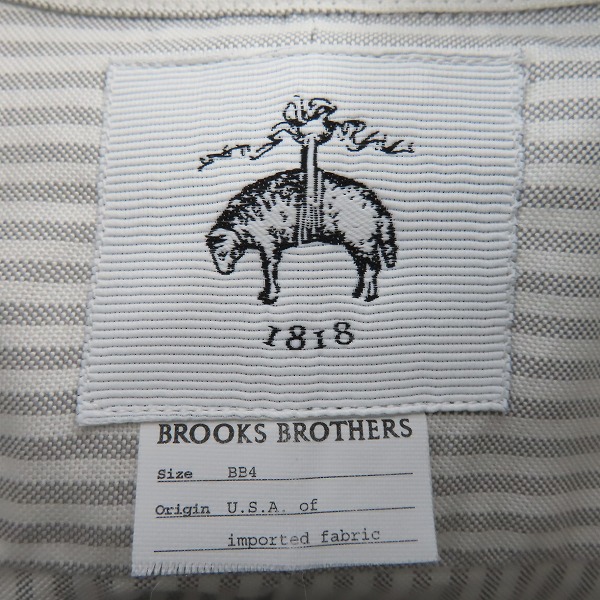 実際に弊社で買取させて頂いたBLACK FLEECE by Brooks Brothers/ブラックフリース ブルックスブラザーズ ストライプシャツ BB4の画像 2枚目