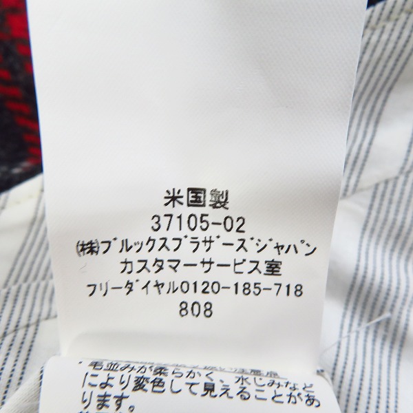 実際に弊社で買取させて頂いたBROOKS BROTHERS/ブルックスブラザーズ ウールチェックパンツ グレー×レッド/BB3の画像 5枚目