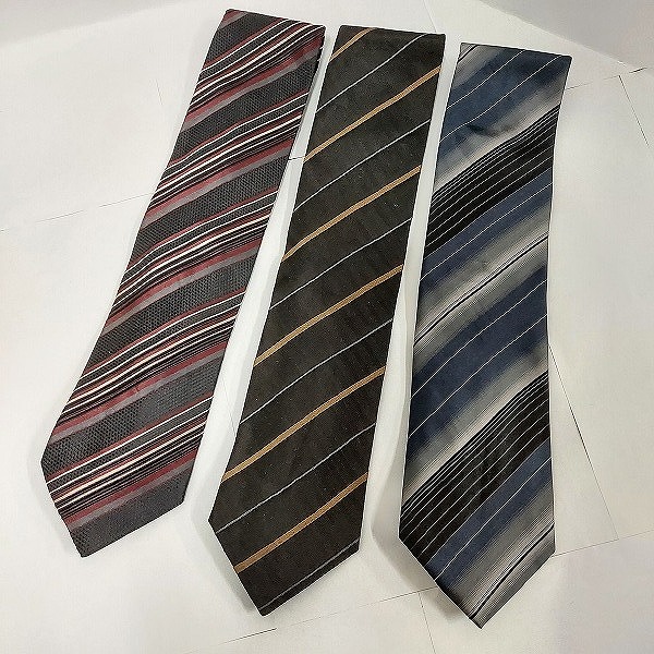 実際に弊社で買取させて頂いたHUGO BOSS/ヒューゴボス ストライプ/花柄等 ネクタイ おまとめ9本の画像 3枚目
