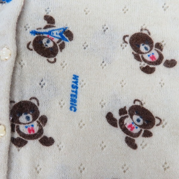 実際に弊社で買取させて頂いたGRUNGE POPS HYSTERICS/ヒステリックグラマー ウール アンゴラ ニットカーディガン Fの画像 5枚目