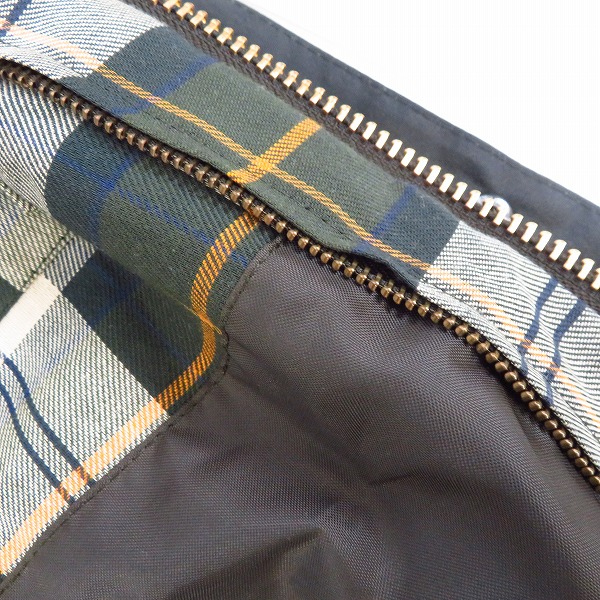 実際に弊社で買取させて頂いたBarbour/バブアー SL BEDALE スリムフィット ビデイル オイルドコットンジャケット 1902129/36の画像 7枚目