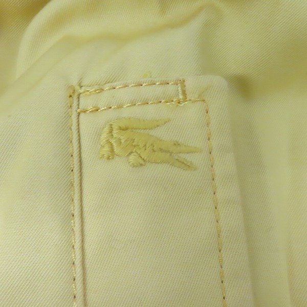 実際に弊社で買取させて頂いたLACOSTE/ラコステ コットン 裏地ストライプ トレンチコート/38の画像 6枚目