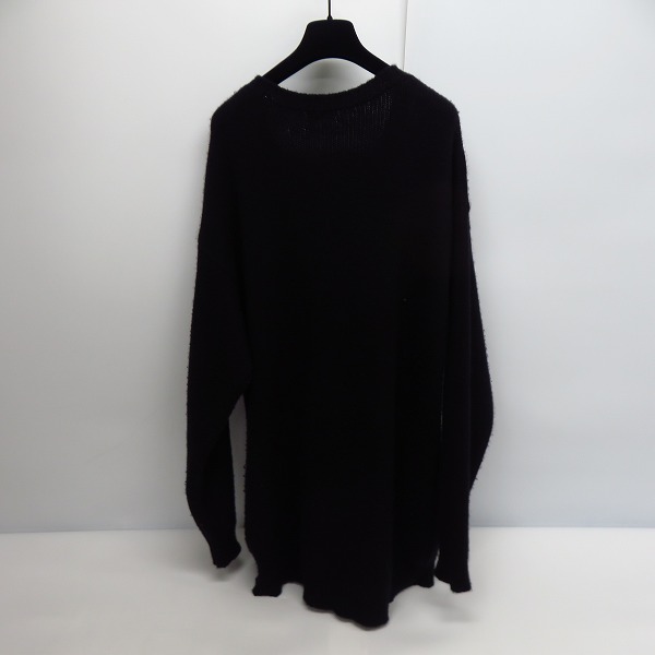 実際に弊社で買取させて頂いた【JPタグ】CELINE/セリーヌ 21SS エディ期 マウスロゴ刺繍ルーズクルーネックセーター 2A04L714M/Mの画像 1枚目