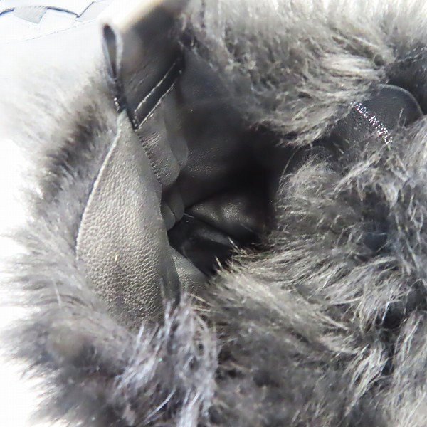 実際に弊社で買取させて頂いたJIMMYCHOO/ジミーチュウ ファー付き ハイカットスニーカーブーツ/42の画像 4枚目