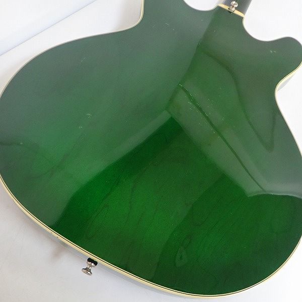 実際に弊社で買取させて頂いた★GUILD/ギルド Starfire IV ST/SF-IV ST Emerald Green セミアコ/エレキギター ハードケース付の画像 7枚目