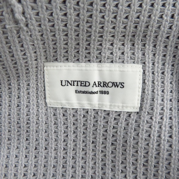 実際に弊社で買取させて頂いたUNITED ARROWS/ユナイテッドアローズ ニット 2B テーラードジャケット/XLの画像 3枚目