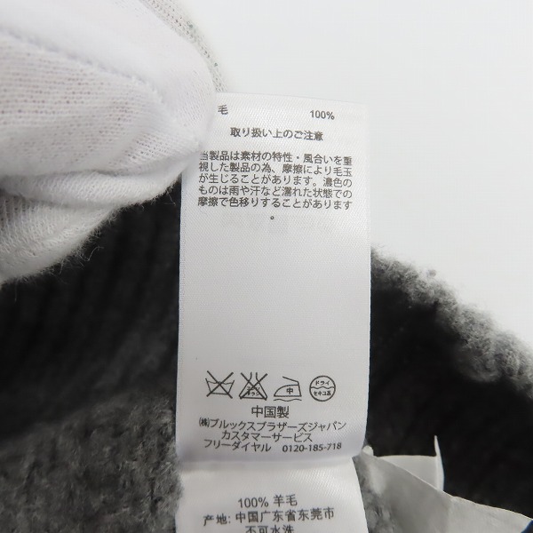 実際に弊社で買取させて頂いたBROOKS BROTHERS/ブルックスブラザーズ ウールケーブルニット/BB3の画像 3枚目