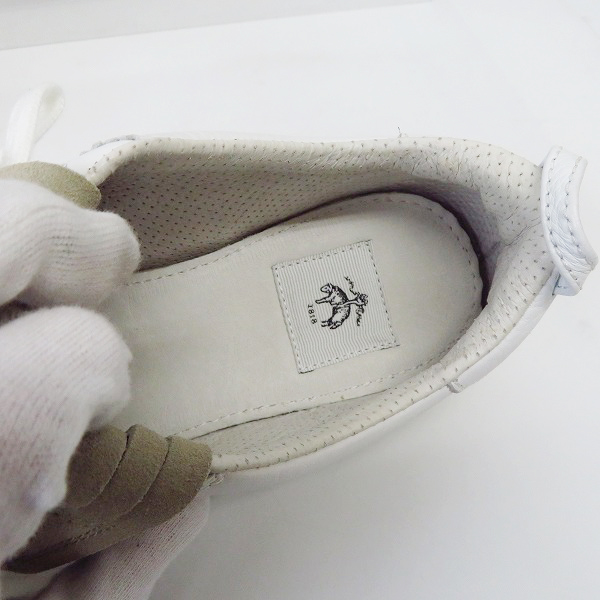 実際に弊社で買取させて頂いたBLACK FLEECE BY BROOKS BROTHERS/ブルックスブラザーズ クリケット スニーカー/8の画像 4枚目