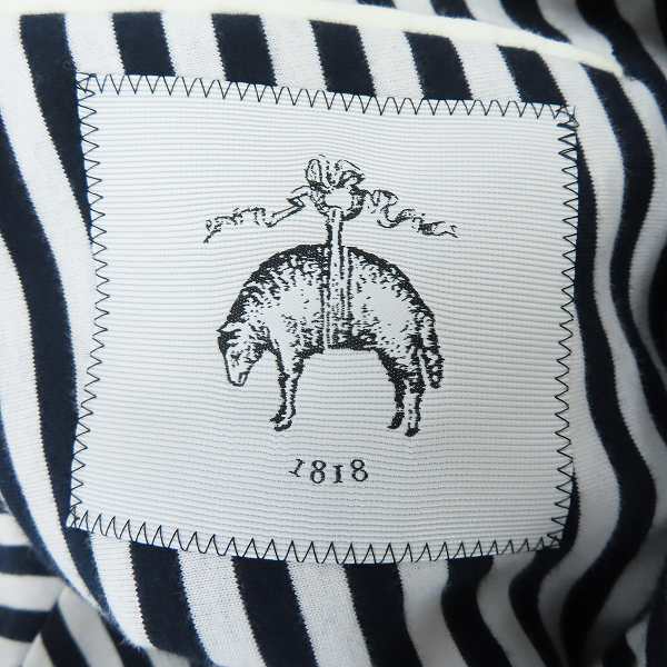 実際に弊社で買取させて頂いたBLACK FLEECE by Brooks Brothers/ブルックスブラザーズ ストライプ3Bジャケット ホワイト×ダークネイビー系/BB3の画像 3枚目