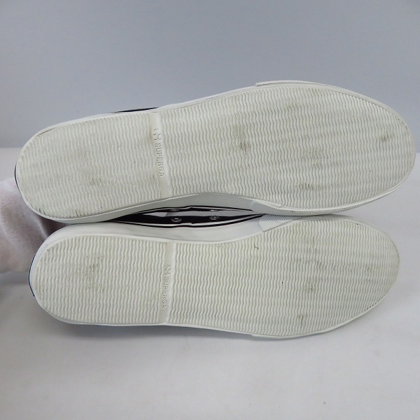 実際に弊社で買取させて頂いたSUPERGA/スペルガ Brooks Brothers別注 キャンバススニーカー S004IQ0/43の画像 2枚目