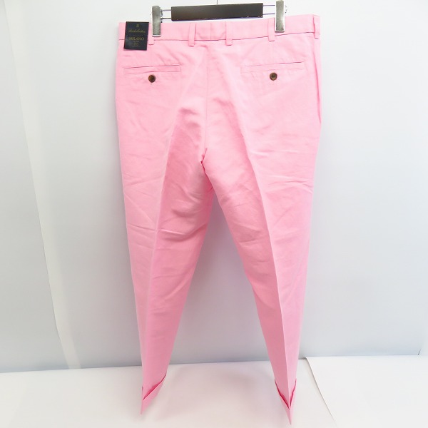 実際に弊社で買取させて頂いた【未使用】BROOKS BROTHERS/ブルックスブラザーズ リネン混スラックスパンツ ライトピンク/35の画像 1枚目