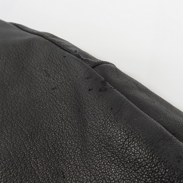 実際に弊社で買取させて頂いたDIET BUTCHER SLIM SKIN/ダイエットブッチャー スリムスキン 袖シープスキン レザー切替スタジャン/1の画像 6枚目