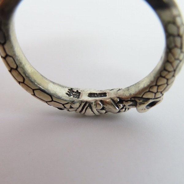 実際に弊社で買取させて頂いた【ギャラ付】Bloody Mary/ブラッディマリー 四神 - 玄武 リング ブラックダイヤ 25号の画像 5枚目