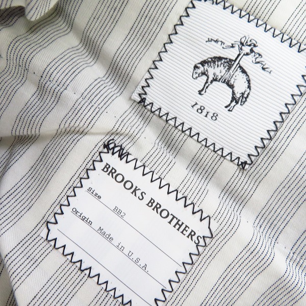 実際に弊社で買取させて頂いたBROOKS BROTHERS/ブルックスブラザーズ ウールストライプスラックスパンツ グレー/BB2の画像 3枚目