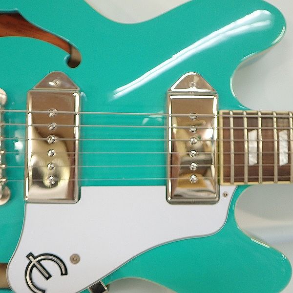 実際に弊社で買取させて頂いた★Epiphone/エピフォン Casino Coupe/カジノクーペ TQ エレキギター ソフトケース付の画像 5枚目