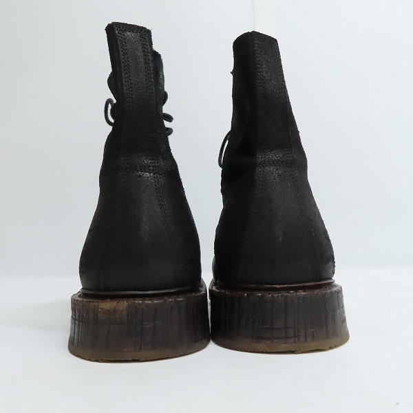 実際に弊社で買取させて頂いたMIHARA YASUHIRO/ミハラヤスヒロ クラック加工 レースアップブーツ 27の画像 1枚目