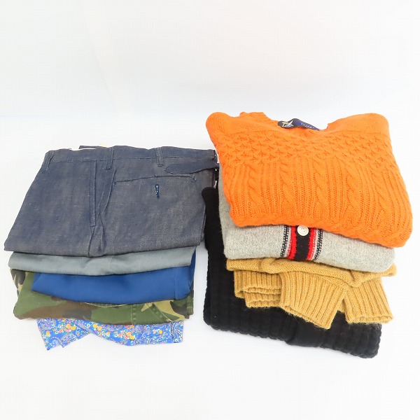 実際に弊社で買取させて頂いた【おまとめ品】FAT/エフエーティー ショールカラーカーディガン/プルオーバーセーター/ハーフパンツ他の画像 1枚目