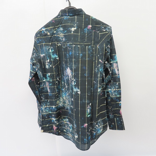 実際に弊社で買取させて頂いた【未使用】Paul Smith collection/ポールスミスコレクション チェック/ペイント総柄 長袖シャツ/Sの画像 1枚目