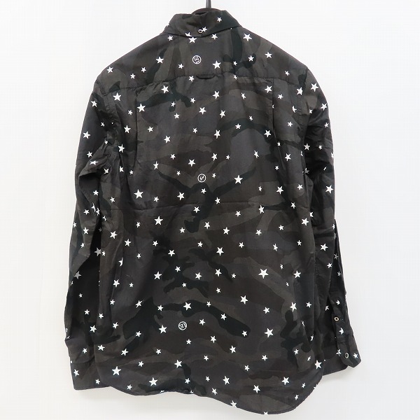 実際に弊社で買取させて頂いたuniform experiment/ユニフォームエクスペリメント CAMOUFLAGE STAR B.D SHIRT カモフラージュ BDシャツ UE-160134/3の画像 1枚目