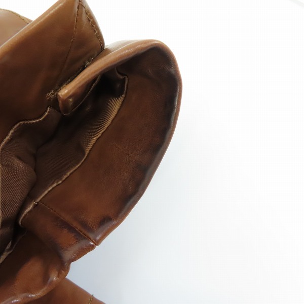 実際に弊社で買取させて頂いた【難有り】PRADA/プラダ レザー 2Bテーラードジャケット 48の画像 7枚目