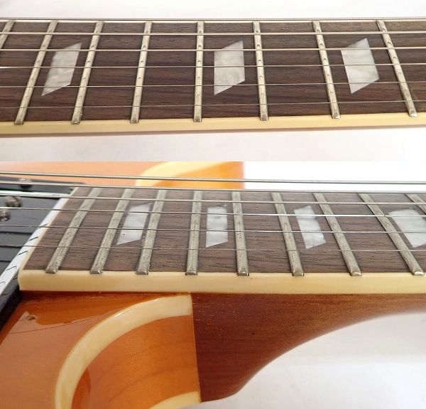 実際に弊社で買取させて頂いた★Epiphone/エピフォン Nick Valensi AN/ニック・ヴァレンシ モデル セミアコ エレキギター ギグケース付の画像 3枚目