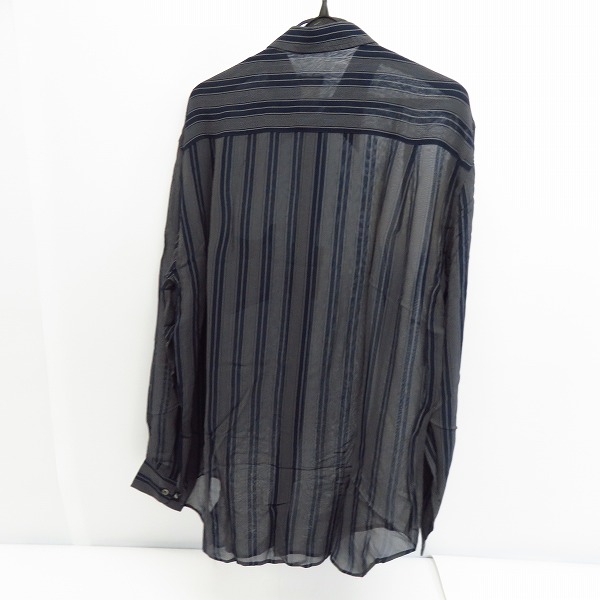 実際に弊社で買取させて頂いた【未使用】GIORGIO ARMANI/ジョルジオアルマーニ  ストライプ柄 長袖ボタンシャツ/16/41の画像 1枚目