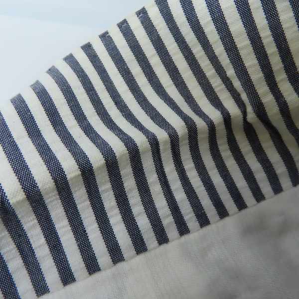 実際に弊社で買取させて頂いたBrooks Brothers/ブルックスブラザーズ ストライプ3Bテーラードジャケット ホワイト×ネイビー/BB3の画像 6枚目