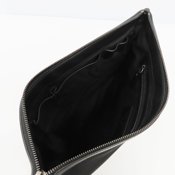 実際に弊社で買取させて頂いたJIMMY CHOO/ジミー チュウ DEREK/デレク サイドロゴ クラッチバッグの画像 3枚目