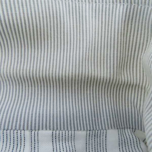 実際に弊社で買取させて頂いたBrooks Brothers/ブルックスブラザーズ ヘアラインストライプ3Bテーラードジャケット ホワイト×グレー/BB3の画像 6枚目