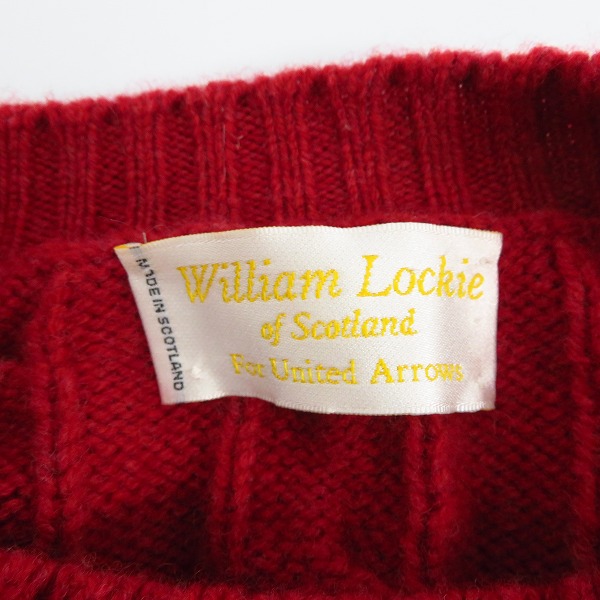 実際に弊社で買取させて頂いたWILLIAM LOCKIE/ウイリアムロッキー ウール ニット United Arrows 別注/42の画像 2枚目