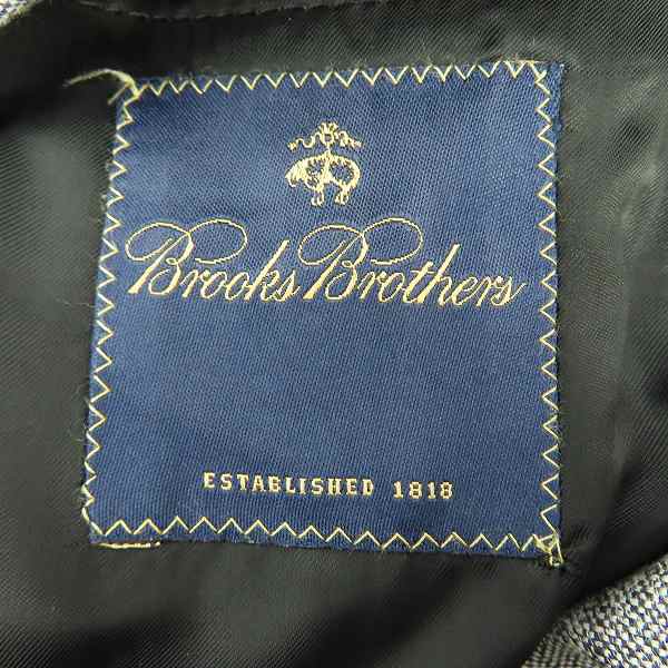 実際に弊社で買取させて頂いたBrooks Brothers/ブルックスブラザーズ 3Bテーラードジャケット ブラック×ホワイト/41Sの画像 2枚目