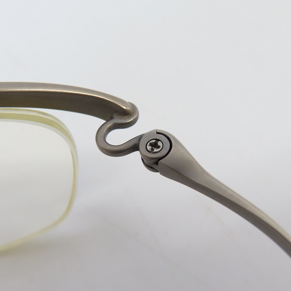 実際に弊社で買取させて頂いた999.9/フォーナインズ メタル ハーフリム アイウェア/メガネフレーム S-207T 度入り の画像 8枚目