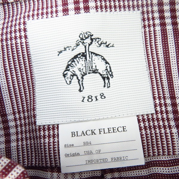 実際に弊社で買取させて頂いたBLACK FLEECE by Brooks Brothers/ブルックスブラザーズ ボタンダウンチェック長袖シャツ ブラウン系×ホワイト/BB4の画像 2枚目