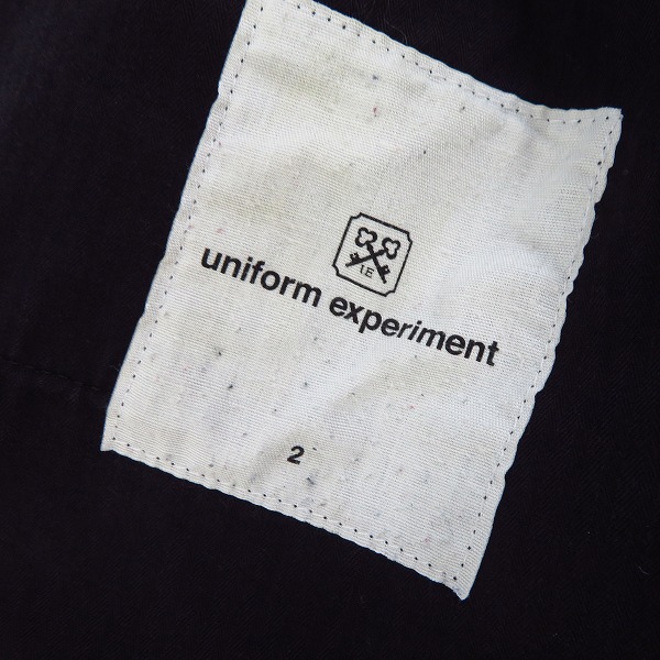 実際に弊社で買取させて頂いたuniform experiment/ユニフォームエクスペリメント 2Bジャケット パンツ セットアップ UE-110009/2の画像 4枚目