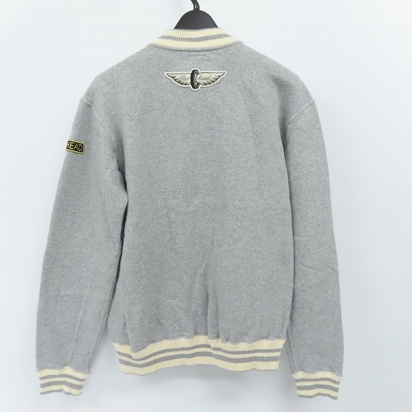 実際に弊社で買取させて頂いたTHE FLAT HEAD/フラットヘッド スウェット ジップブルゾン グレー 38の画像 1枚目