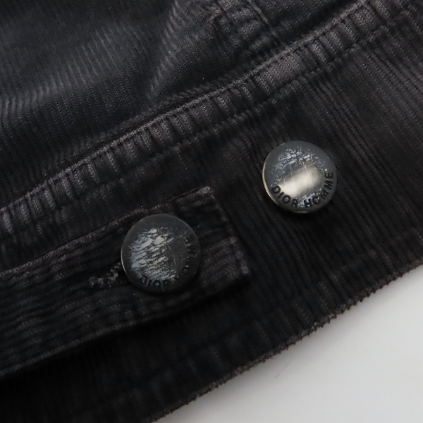 実際に弊社で買取させて頂いたDIOR HOMME/ディオール オム Gジャン型 コーデュロイジャケット 44の画像 6枚目