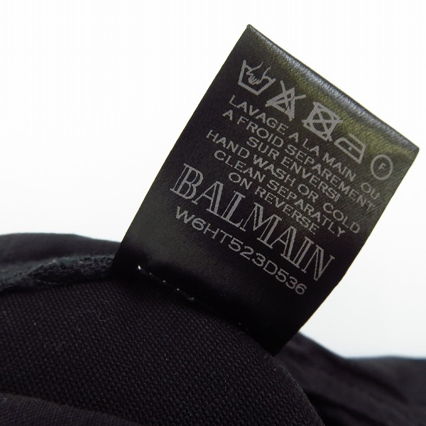 実際に弊社で買取させて頂いたBALMAIN/バルマン サスペンダー付き クロックプドパンツ W6HT523D536/Sの画像 4枚目