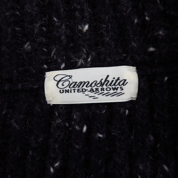 実際に弊社で買取させて頂いたCAMOSHITA UNITED ARROWS/カモシタ ユナイテッドアローズ ダブルボタンジャケット ブラック/48の画像 2枚目