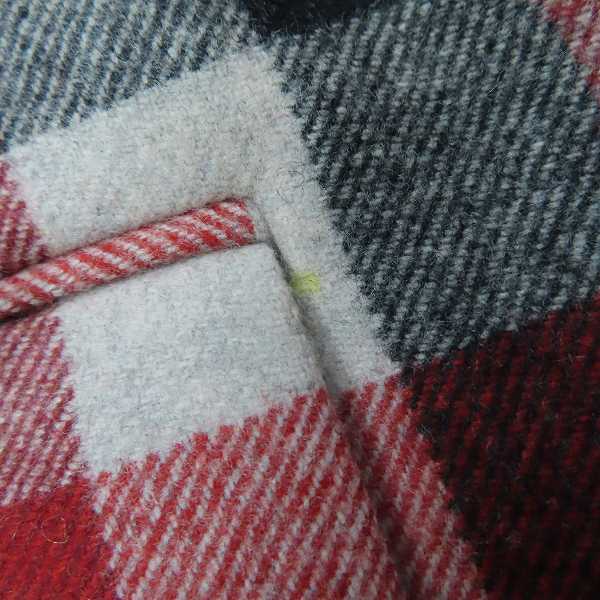 実際に弊社で買取させて頂いたBLACK FLEECE by Brooks Brothers/ブラックフリース ブルックスブラザーズ チェック3Bテーラードジャケット レッド/BB3の画像 5枚目