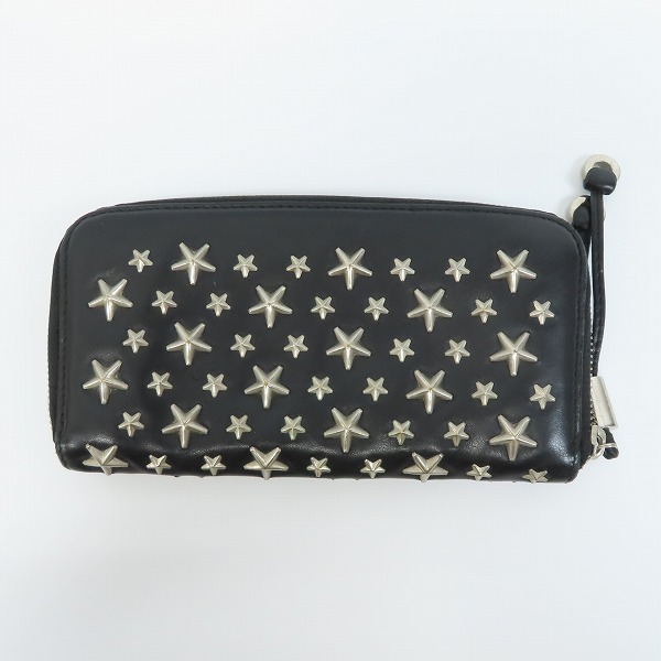 実際に弊社で買取させて頂いたJIMMY CHOO/ジミーチュウ ラウンドファスナー 長財布/ウォレットの画像 1枚目