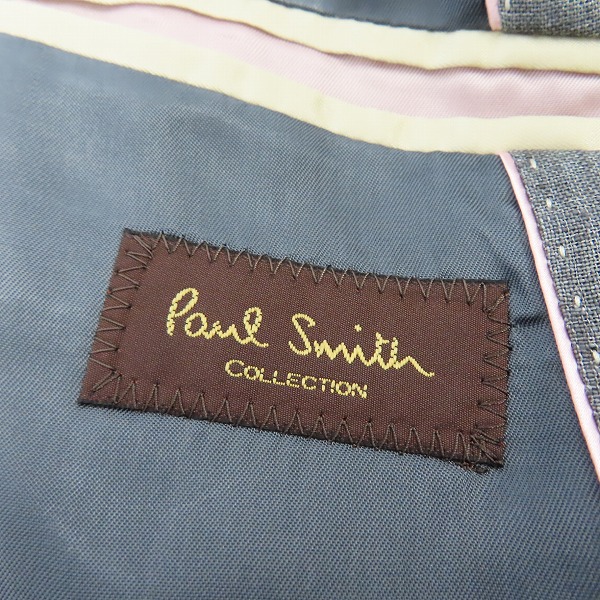 実際に弊社で買取させて頂いたPaul Smith collection/ポールスミスコレクション リネン素材 2Bテーラードジャケット/Sの画像 2枚目