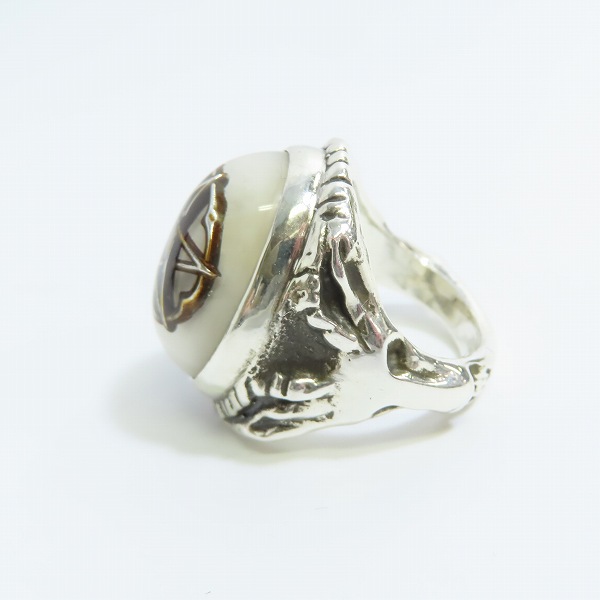 実際に弊社で買取させて頂いたアレックスストリーター 21年限定 エンジェルハートリング ケイブパール/洞窟真珠 クラウンド インフィニティー/14.5号の画像 2枚目