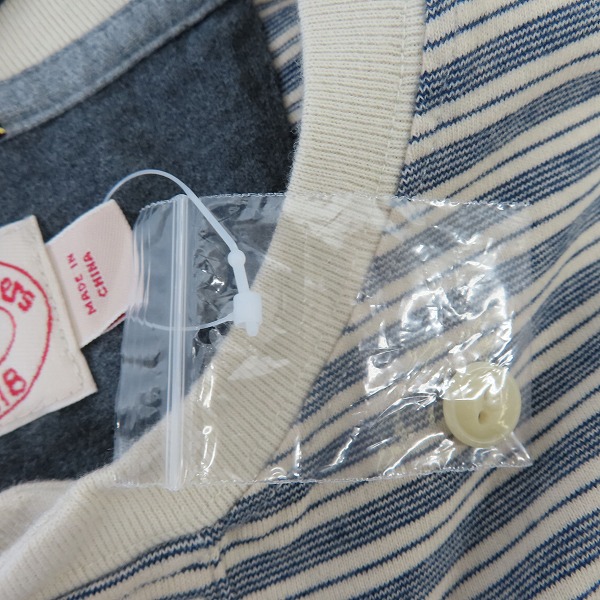 実際に弊社で買取させて頂いた【未使用】Brooks Brothers/ブルックスブラザーズ ヘンリーネック L/S TEE 長袖Tシャツ Lの画像 4枚目