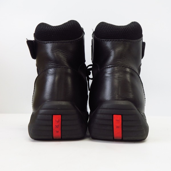 実際に弊社で買取させて頂いた【観賞用】PRADA/プラダ レザーハイカットシューズ 0341/8の画像 1枚目