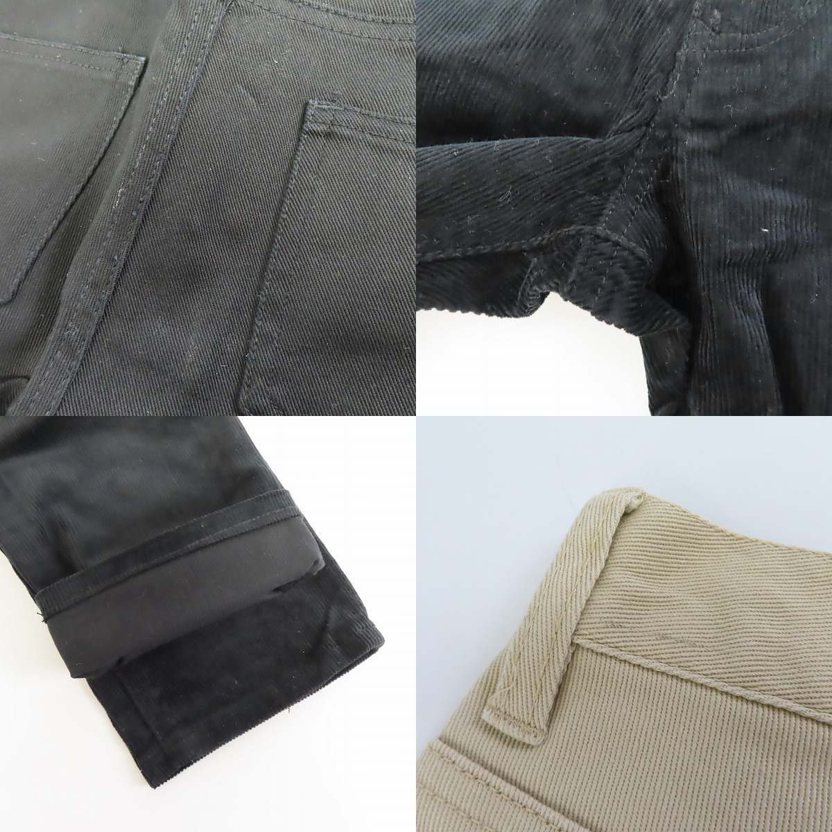 実際に弊社で買取させて頂いた【未使用含む】EDIFICE/エディフィス/AZ by junhashimoto/エーゼイバイジュンハシモト等 パンツ 6点セットの画像 9枚目