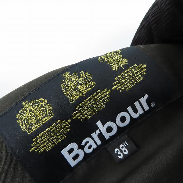 実際に弊社で買取させて頂いたBARBOUR/バブアー SL BEDAL BONDED WOOL ジャケット/38の画像 2枚目