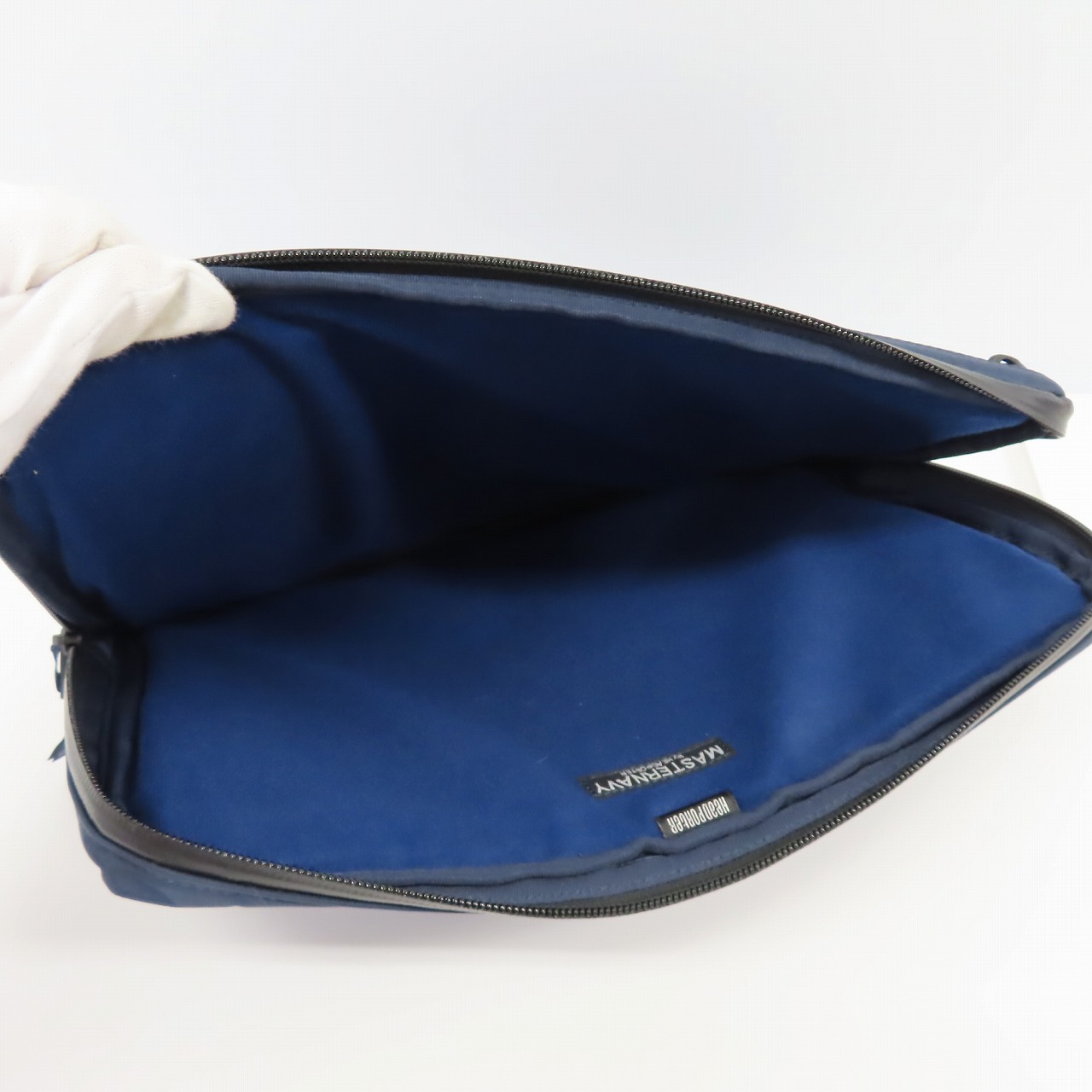 実際に弊社で買取させて頂いたHEAD PORTER/ヘッドポーター MASTERNAVY クラッチバッグ/セカンドバッグの画像 4枚目